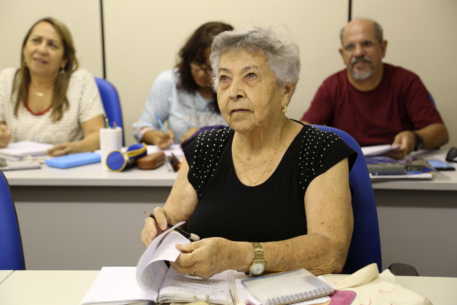 O projeto é uma forma de a memória ser estimulada ainda mais, diz dona Maria Inês Ribeiro, 86.