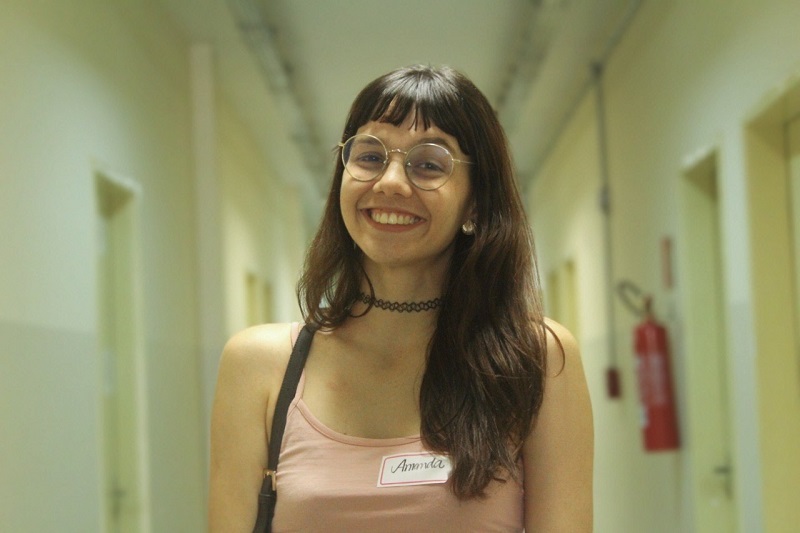 Amanda Pinto, graduanda em psicologia (foto: Rivandson Teles/Proex)