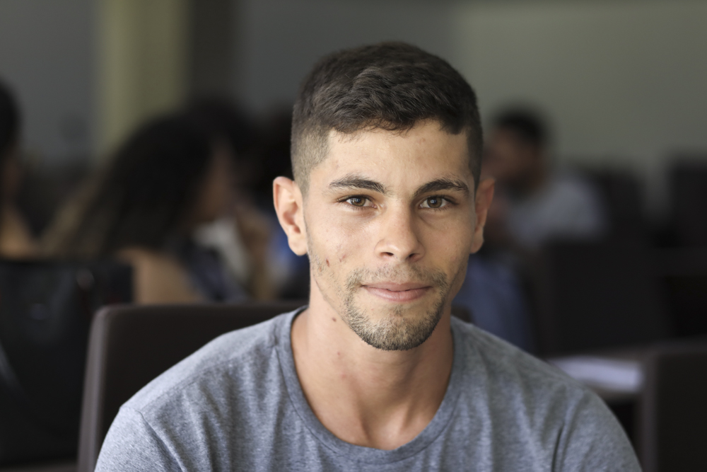 Ryan Ribeiro, estudante e dirigente do Centro Acadêmico de Engenharia Agronômica.
